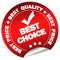 Best choice guarantee sticker