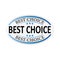 Best choice paper colorful banners Design shape Vector label tag