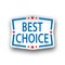 Best choice paper logo web icon badge