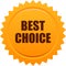 Best choice seal stamp orange