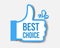 Best Choice Sticker Isolated Transparent Background