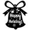 The best christmas ever,Christmas Sleigh, wreath and Happy New Year, Vector, snowflake and holly,Leaves, English phrases,Bell