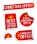 Best Christmas offers stickers.