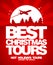 Best Christmas tours design template.