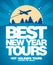 Best Christmas tours design template.