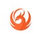 best circle phoenix bird logo design
