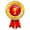 Best Company of the year 2016 - golden red award ribbon