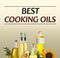 Best for cooking. Different oils and ingredients on beige background