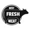 Best fresh meat logo, simple style