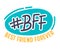 Best Friends Forever, Bff Hashtag Poster with Typography. Banner, Sticker, T-shirt Print or Badge with Quote Isolated