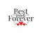 Best friends forever, vector. Wording design, lettering. Wall art, artwork, wall decals. Greeting card design