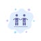 Best, Friends, Friendship, Group Blue Icon on Abstract Cloud Background