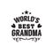 Best grandma handwritten in black