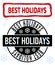 Best Holidays Grunge and Clean Stamp Seals for Xmas