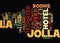 Best Hotels In La Jolla Word Cloud Concept