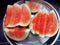 Best juicy healthy  watermelon sliced in a plate