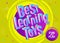 Best Learning Toys Vector Background in Cartoon Style.