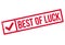 Best Of Luck rubber stamp
