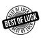 Best Of Luck rubber stamp