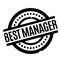 Best Manager rubber stamp