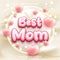 best mom editable text effect with heart shape 3d render style