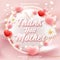 best mom editable text effect thank you mother editable text effect with flower and heart shape 3d render stylewith heart shape 3d