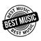 Best Music rubber stamp