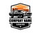 Best Mustang Boss car logo for badges, emblems, icons and car industry. isolated sunset background view from side.