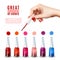 Best Nail Polish Colors Realistic Poster