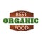 best organic food label. Vector illustration decorative design