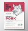 Best Organic Meat Abstract Vector Packaging Design or Label Template. Farm Grown Pork Steaks Banner. Modern Typography