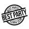 Best Party rubber stamp