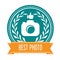 Best photo badge - rating medal