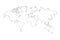 Best popular world map outline graphic sketch style, background vector of Asia Europe north south america and africa