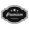 Best premium label icon, simple style.