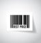 Best price barcode upc code illustration design