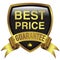 Best Price gold badge icon for guarantee emblem