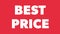 Best Price Text Animation. Best Price Motion Graphics