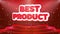 Best Product Text Animation Stage Podium Confetti Loop Animation