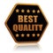 Best quality five star hexagon button