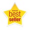 Best seller icon Star isolated