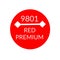 Best selling label with premium red number and writing. suitable for icons, logos, stickers, seals, badges, emblems, stamps,