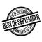 Best Of September rubber stamp