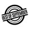 Best Of September rubber stamp