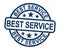 Best service concept icon shows first class support in business - 3d illustration