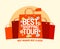 Best shopping tour design template.