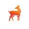 best simple deer logo vector