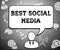 Best Social Media Means Top Network 3d Illustration