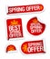 Best and special spring offers stickers