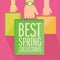 Best spring collections flat design.